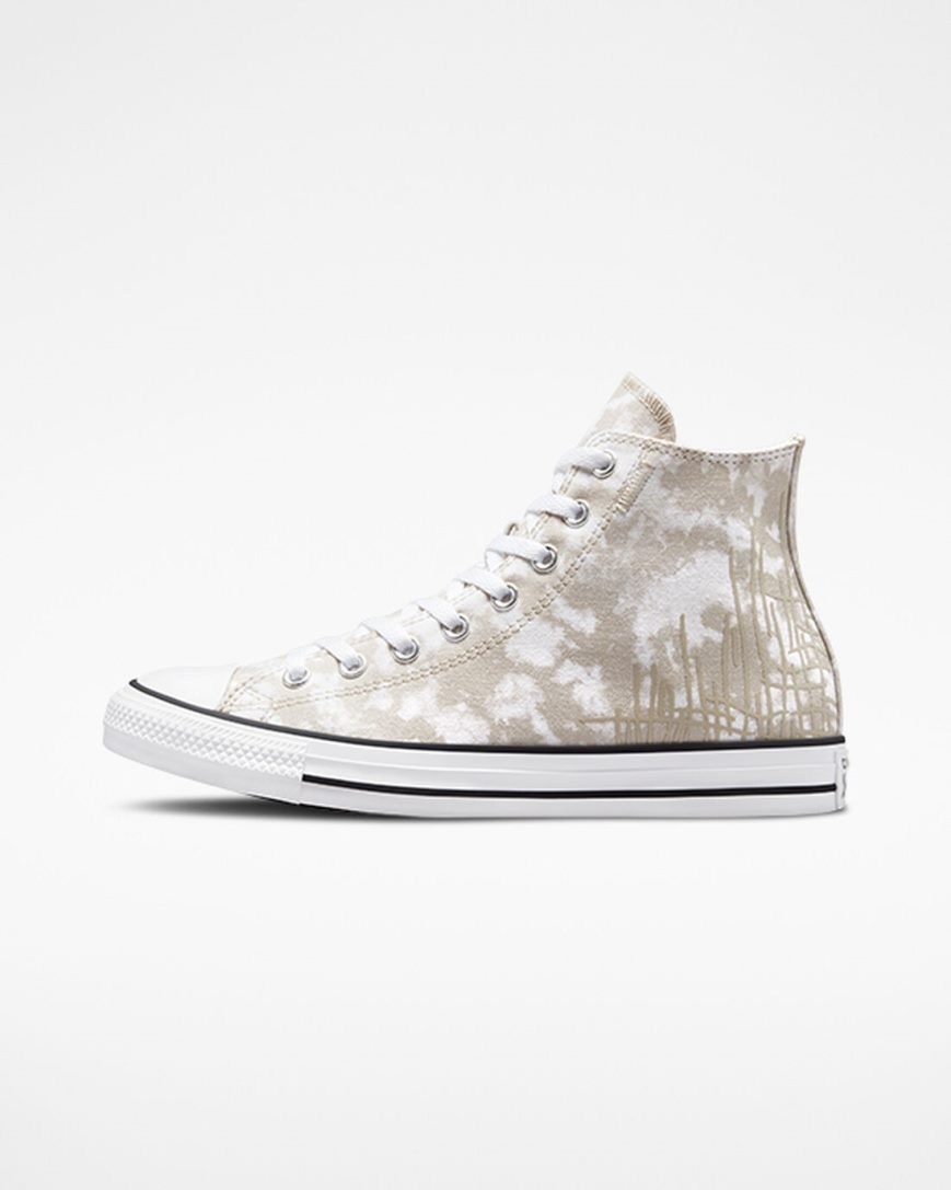 Men's Converse Chuck Taylor All Star Dip Dye High Top Shoes Grey / White / Black | AU 0396CX